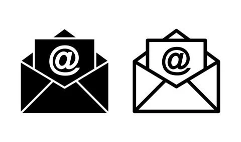 Mail vector icon. E-mail icon. Envelope illustration. message Stock Illustration