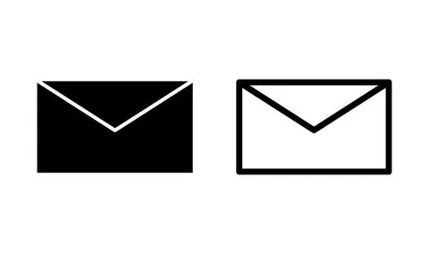Mail vector icon. E-mail icon. Envelope illustration. message Stock Illustration