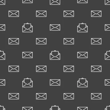 Mail vector pattern Stock Illustration