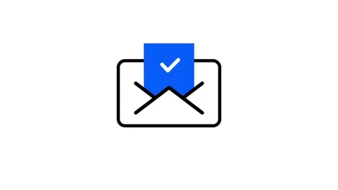 Mail Verification Icon Stock Footage 335638000