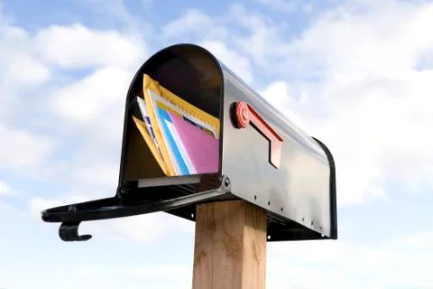 Mailbox and mail Stock Photos