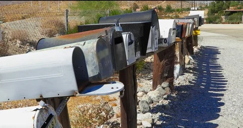 Mailbox Close Up Stock Footage 121243820