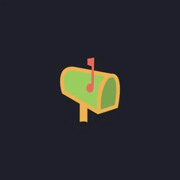 Mailbox computer symbol Stock Illustration