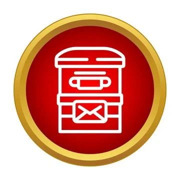 Mailbox icon for post and delivery service concept Stock Illustration