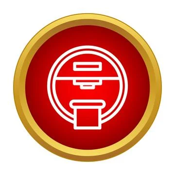 Mailbox icon for post and letter delivery Stock Illustration