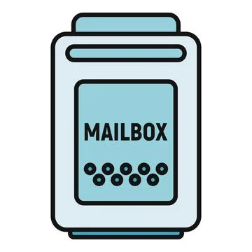 Mailbox icon for postal communication and message delivery イラスト素材