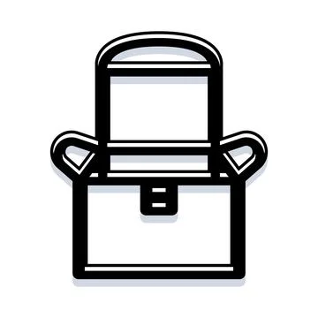 Mailbox icon for postal delivery communications Stock Illustration