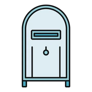 Mailbox icon representing postal communication and delivery Illustrazione stock