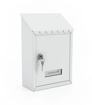 Mailbox isolated on white background. 3D illustration Stock Illustration