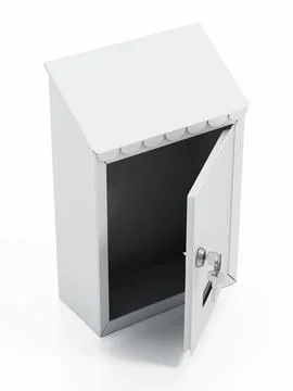 Mailbox isolated on white background. 3D illustration Stock Illustration