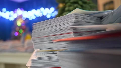 Mailbox with letter mailing sorted by zip code for delivery 스톡 동영상 306397222