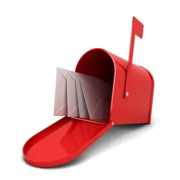 Mailbox with letters Stock Illustration