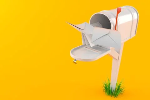 Mailbox with letters Stock Illustration