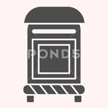 Post Box or letter box stock vector. Illustration of postage