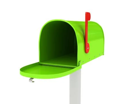 Mailbox over white background Stock Illustration