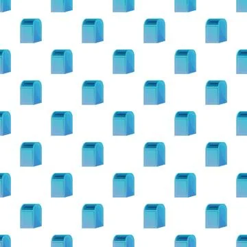 Mailbox pattern creating seamless communication texture design Stock Illustration