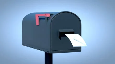 Mailbox post office letters communication and messages delivery postal code Stock Footage 21697509