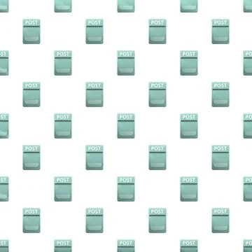 Mailbox post slot seamless pattern background design イラスト素材