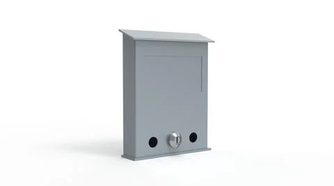 Mailbox render on a white background. 3D rendering Stock Illustration