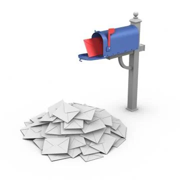 Mailbox - spam Stock Illustration