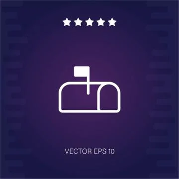 Mailbox vector icon Stock Illustration