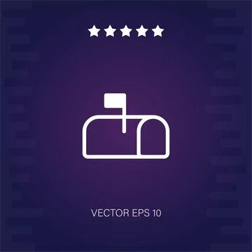Mailbox vector icon Illustrazione stock