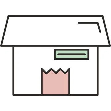 Mailbox vector icon letter mail envelope delivery Stock Illustration