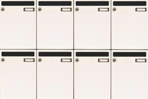 Mailbox wall Stock Photos