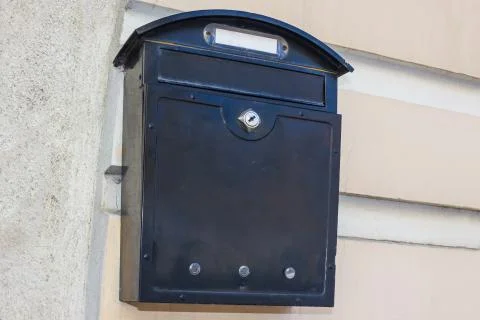 Mailbox on the wall. Stock Photos