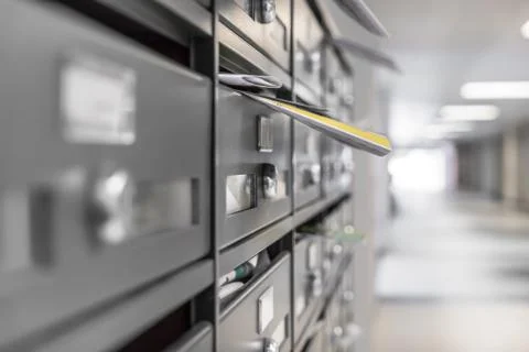 Mailboxes filled Stock Photos