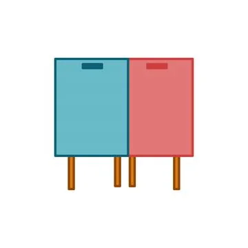 Mailboxes icon. Email mail and message theme. Isolated design Stock Illustration