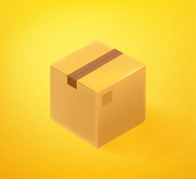 Mailing box icon. 3d comic style editable vector illustration 스톡 일러스트