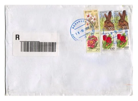 Mailing envelope. Stock Photos