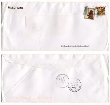Mailing envelope. 스톡 사진