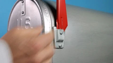 Mailing a letter Video stock 9180959
