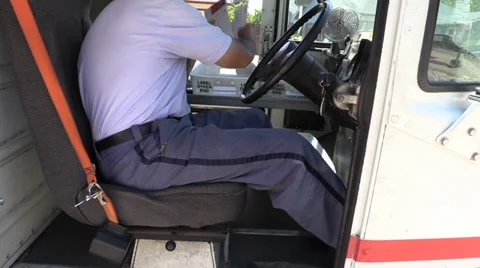 Mailman  delivering letters Video stock 39251730