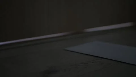 Mailman Delivering Postal Correspondence at Home. Postage Delivering an Envelope Stock Footage 335511359