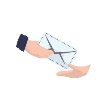 Mailman delivery service Stock Illustration