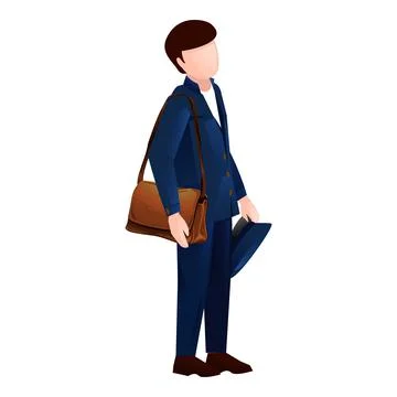 Mailman icon cartoon vector. Mail post Illustration