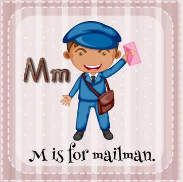 Mailman Stock Illustration