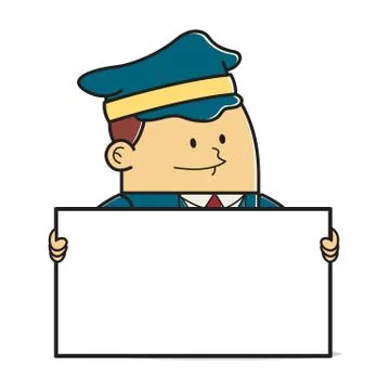 Mailman posting a letter Stock Illustration