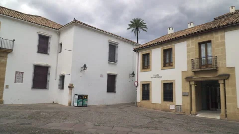Maimonides square located in historic town Cordoba, Andalusia, Spain Stock Footage 254107271