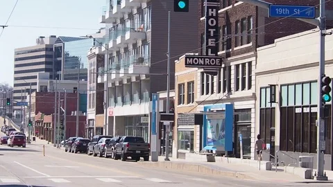 Main and 19th Stock Footage