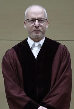 Main appeal hearing in the Lina E. case in Karlsruhe, Germany - 06 Feb 2025 Foto stock