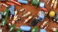 Main Board Electronic Scheme Circuit Connection Radio Components Old Technology HD Footage