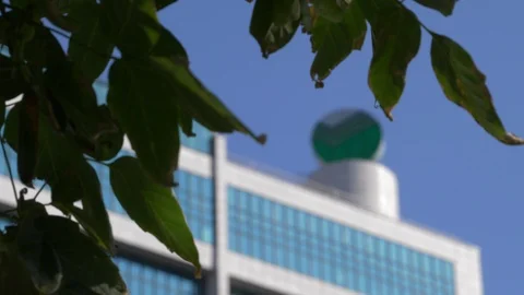Main building of Sberbank Stock Footage 121383024