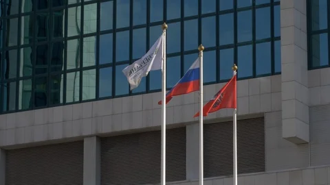 Main building of Sberbank Stock Footage 121383065