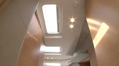 Main cabin on sailing boat  Stock Footage 38519169