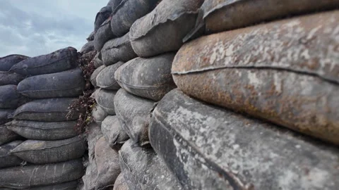Main de Massiges WWI reconstructed trenches in Marne France 스톡 동영상 342351236