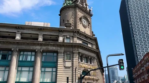 Main door of historical General Post Office Building Stock Footage 316031520